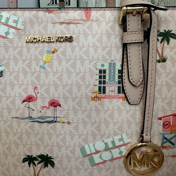 NWT MK Very Large Tote w/ COA Gilly Miami Blush Pink - Picture 6 of 13